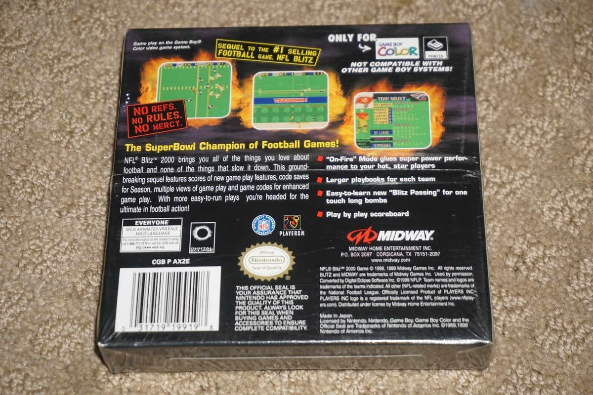 NFL Blitz 2000 (Nintendo Game Boy Color, 1999) for sale NFL Blitz 2000 (Nintendo Game Boy Color, 1999) for sale