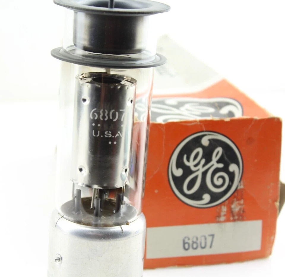 Nueva Cantidad 1 GE 6807 4 pines UX4 Tiratrón Tapa Superior D Side Getter Hecho en EE. UU. Tubo NOS Foto 3 de 4