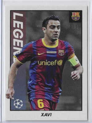 2021-22 Topps Merlin Heritage 97 Legend Silver #143 Xavi - Barcelona #6/99