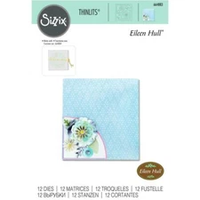 folio page pocket die set by Eileen Hull Sizzix 664883 flowers journal album  pl