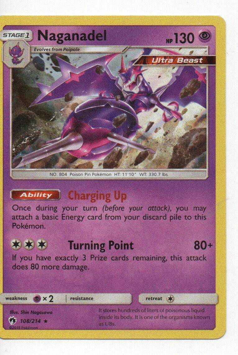 Naganadel Holo - 108/214 - Lost Thunder Pokemon
