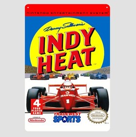 Indy Heat Nintendo Nes Retro Video Game Metal Poster - 20x30cm (8x12 inch)