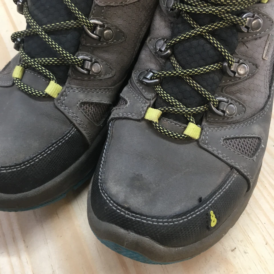 Botas Ahnu para mujer 7,5 North Peak impermeables senderismo combate con cordones azul gris Foto 4 de 4