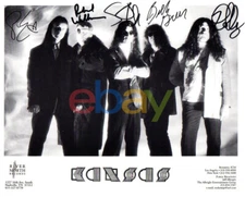 KANSAS Band Signed 8x10 Autographed Photo reprint
