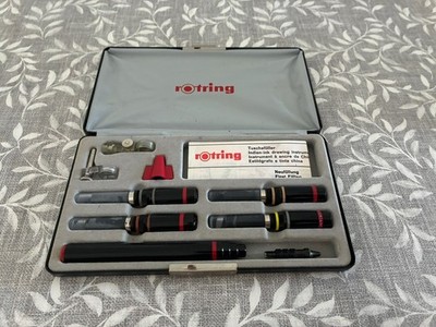Vintage Rotring Indianer-Tinte Zeicheninstrument Set