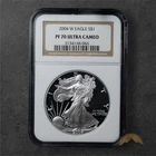 2004-W 1 oz Proof American Silver Eagle $1 - NGC PR70 UCAM