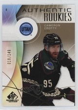 2024 Upper Deck SP Game Used Authentic Rookies Gold 18/149 Cameron Crotty 0nr3