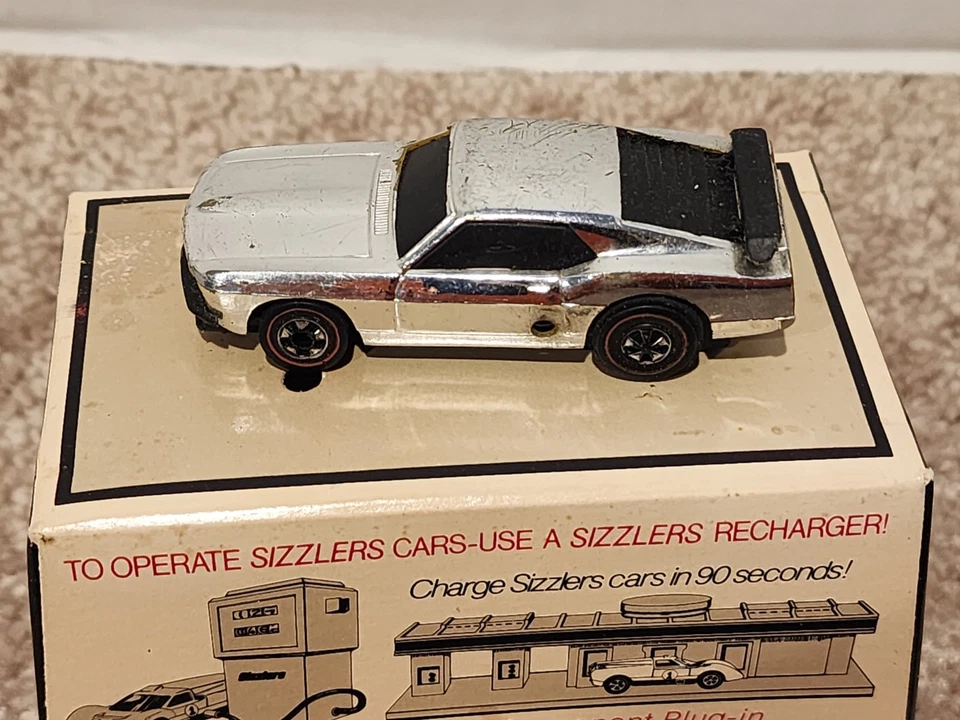 Mattel Sizzlers Redline Mustang Boss 302 1969 vintage cromado - sin probar Foto 4 de 4