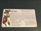 gi joe lot File Card 1994 Alley Viper Battle Corps Great Condition Hard To Find
