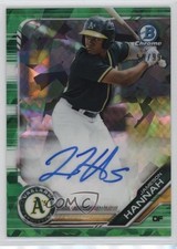 2019 Bowman Chrome HTA Green Atomic Refractor 58/99 Jameson Hannah Auto 0v0