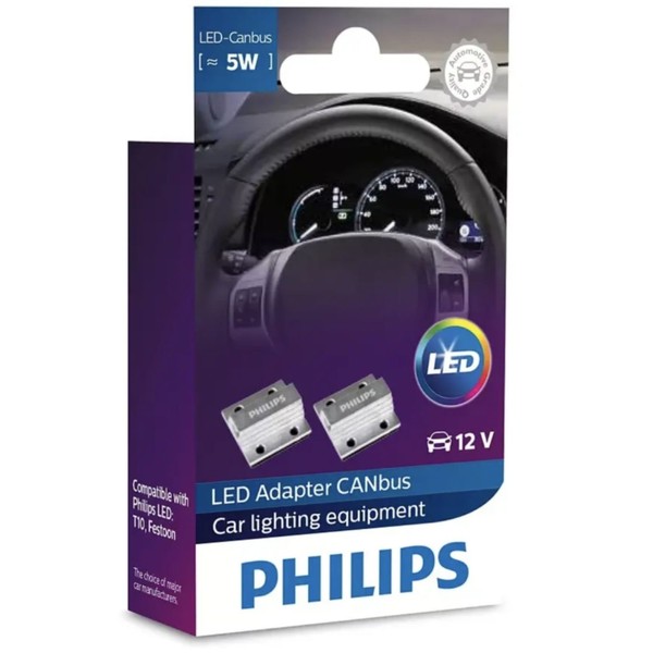 2X Philips Canbus-Adapter LED 12V Leuchte ZubehöR Can Bus Adapter UmrüStung-image