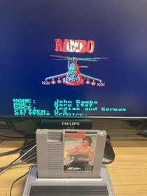 Rambo Nintendo Entertainment System NES 1989 Tested & Authentic W Manual