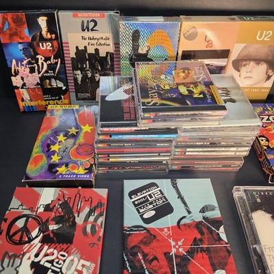 U2 CD & DVD & VHS Lot  Instant awesome Collection from a huge fan 