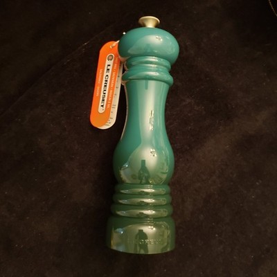 Le Creuset Salt Mill 8'' Juniper Dark Green Ombre Acrylic New No Box Discontinued