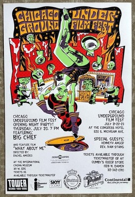 BIG CHIEF Underground Film Festival 1995 SUB POP Concert Mitch O'Connell Poster