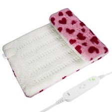 ZXU Sherpa Heating Pad for Back Pain and Cramps Relief Relief, Ultra Soft Cut...