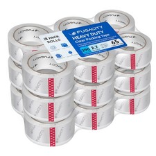 Heavy Duty Clear Packing Tape Refills 18 Rolls , Packaging Tape for Moving S...