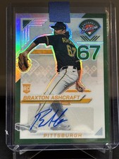 Braxton Ashcraft AUTO RC 2025 Panini Prospect Edition Green Holo Auto-HOT!🔥✅