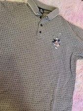 Vtg 97 Looney Tunes Mens Shirt Golf Polo Daffy Duck Warner Bros.
