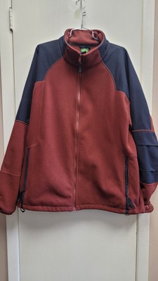 VGT Cabelas Fleece Jacket  Maroon/Black  Men's Size XL Tall