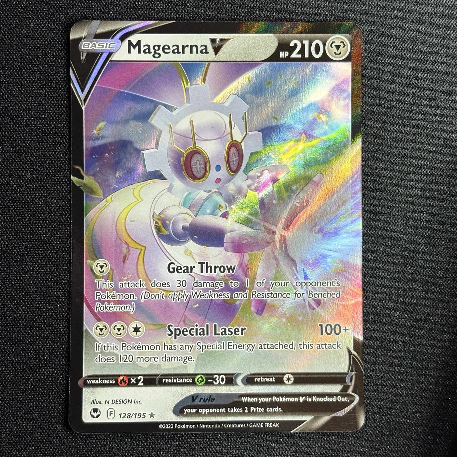 NM Pokemon Silver Tempest Magearna V Ultra Rare #128/195