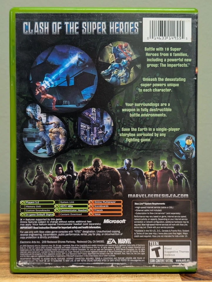 Marvel Nemesis: Rise of the Imperfects (Microsoft Xbox)➡️No Manual - Tested 🎮 - Image 2 of 4
