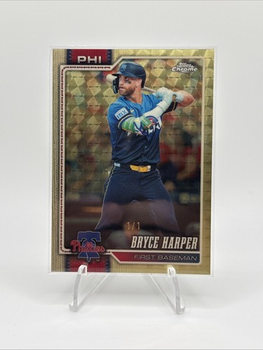2026 Topps Chrome Bryce Harper Superfractor 1/1 Rare Only One Made Phillies