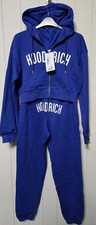 BNWT HOODRICH DEPTH FULL TRACKSUIT JACKET & BOTTOMS BLUE & WHITE SIZE XS 8