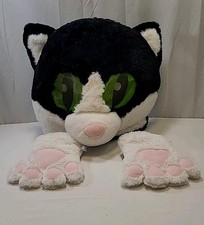 DanDee Big Greeter Head Furry Cosplay Black White Kitty Cat Maskimal Head/Paws