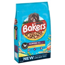 12.5kg Senior Chicken Bakers Dry Dog Food 3.72 per kilo