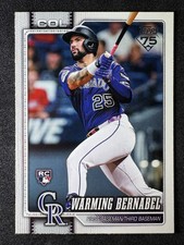 2026 Topps #55 Warming Bernabel Colorado Rockies Rookie RC Baseball Card