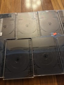 OEM Sega CD/Sega Saturn/PS1 Longbox Replacement Cases Lot Of 9 DAMAGED FOR PARTS