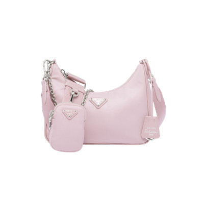 Prada Re-Edition 2005 Re-Nylon Bag Alabaster Pink