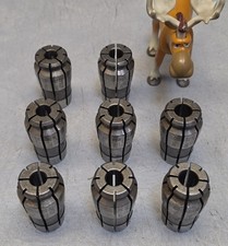 Acura-Flex AF-115, AF-117, AF-119 Collets 25/64", 27/64", 29/64" Lot of 8