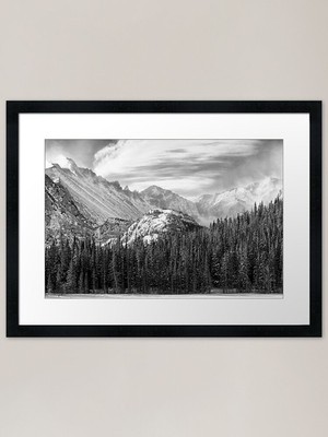 Diese Berge gerahmter Kunstdruck gerahmtes Wandbild Poster Leinwanddruck Bild