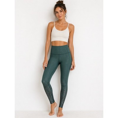 Beyond Yoga x barre3 Metallic Ombre Leggings Athleisure Balletcore Pickleball