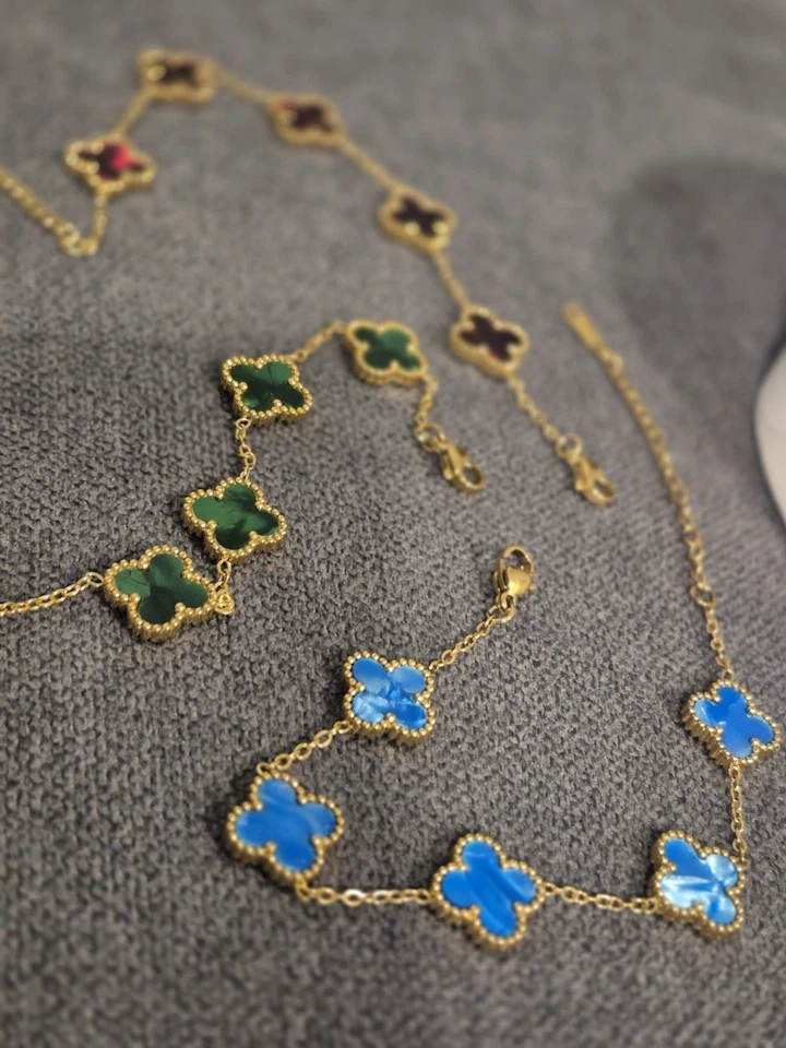 Kleeblatt Armband vergoldet - Bild 3 von 4