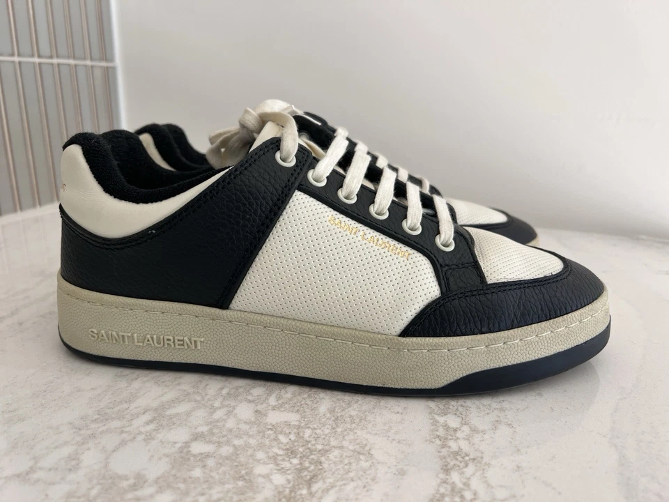 Saint Laurent  SL/61 Perforated Leather Sneakers Women’s EU 40 Us 10 - Image 2 of 4