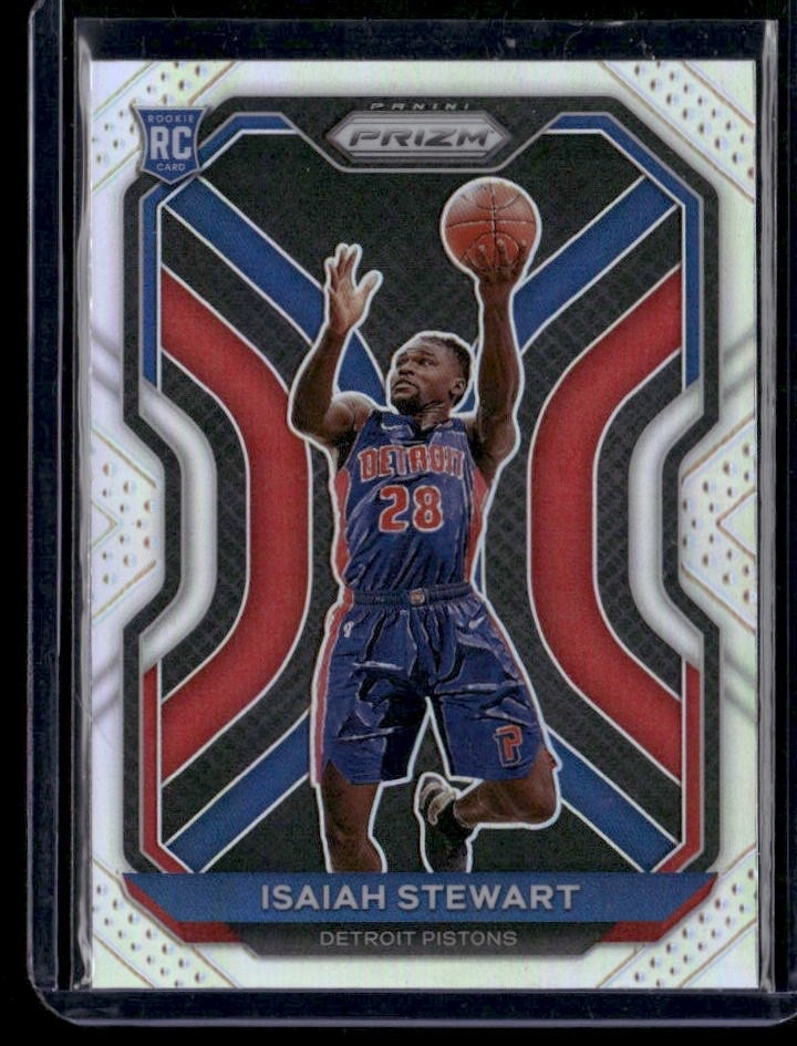 2020-21 Panini Prizm Isaiah Stewart #254 Silver Rookie RC Detroit Pistons