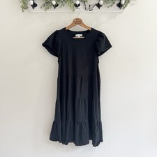 J. Crew Black Tiered Mini Dress Small 4-6114 7