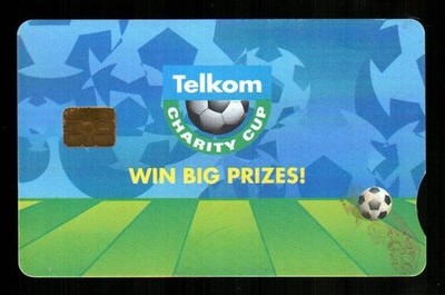 TELKOM ( South Africa ) Telkom Charity Cup, Soccer ( 2003 ) Phone Card ( Used )