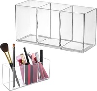 Pinselhalter 3 FäCher Kosmetik Organizer Stifte Lippenstift Schminktisch ZubehöR