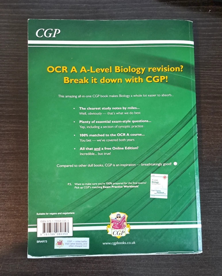 OCR A-Level Biology Complete Revision Practice Guide CGP Books - Image 3 of 4