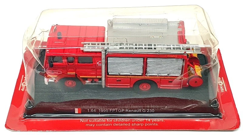 Del Prado 1/64 Scale FEN46 - 1995 Renault G230 FPTGP Fire Truck - Red - Image 4 of 4