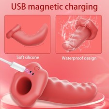 Female Masturbator Vibrator Finger Sleeve Nipple Massager Clit Vibrator Sex Toys