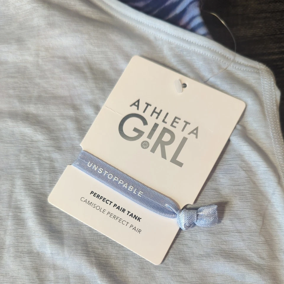 Camiseta sin mangas Athleta Girl par perfecto, camisola, talla US L/12 NUEVA CON ETIQUETAS gris púrpura Foto 2 de 4