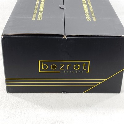 Bezrat Multi Style Whiskey Glasses 10oz Set of 6 Rocks Scotch Bourbon Barware