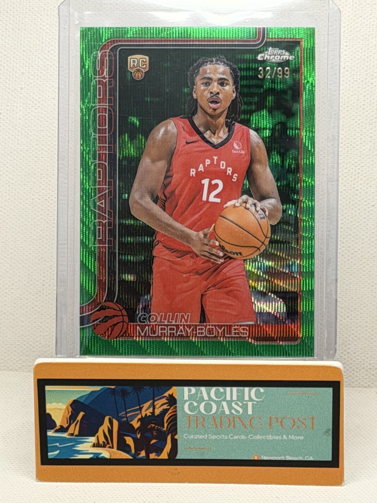 2025-26 Topps Chrome - COLLIN MURRAY-BOYLES #259 - Green Wave Rookie - 32/99