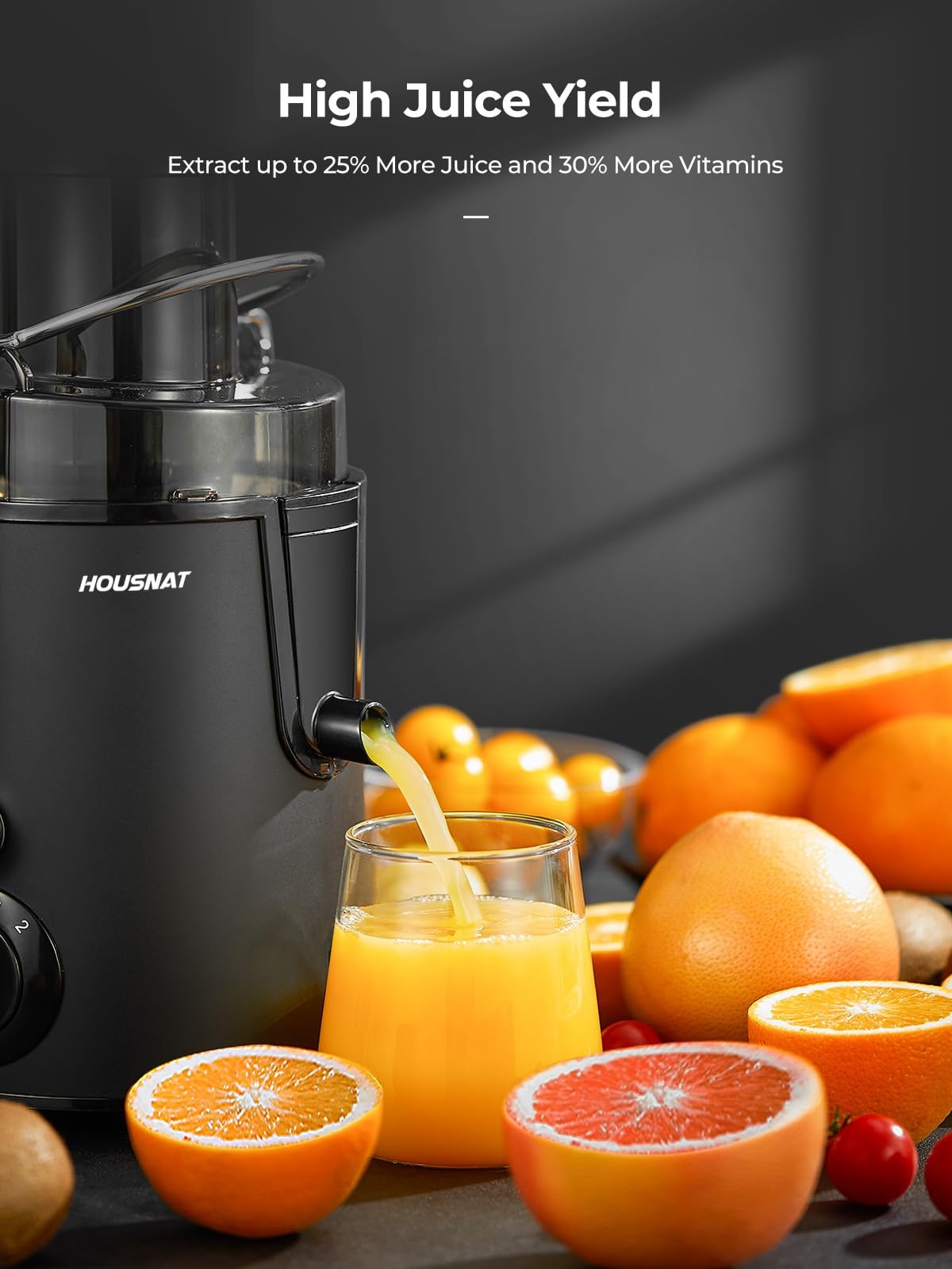 Juicer Machines Whole Fruit and Vegetables with 3-Speed Setting Upgraded Version