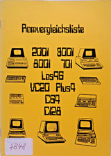 COMMODORE -- ROM COMPARISON LIST 2001/3001/701/LOS96/VC20/ 4/C64/C128 BOOK 2EN